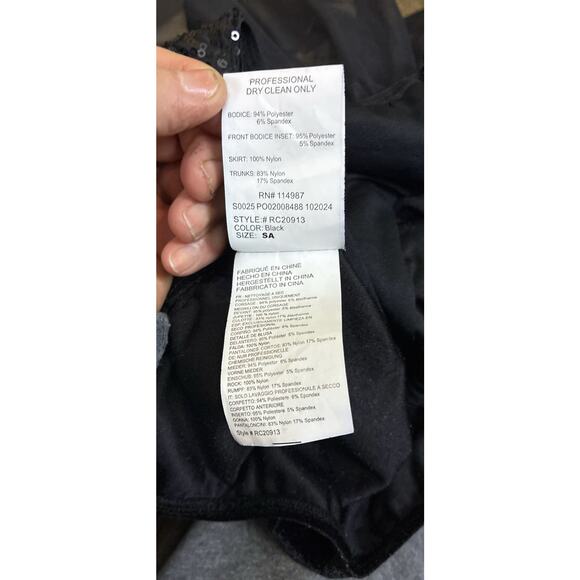 Revolution Blk Velvet Sz SA Ballet Audrey Sequined Tutu - Picture 8 of 11